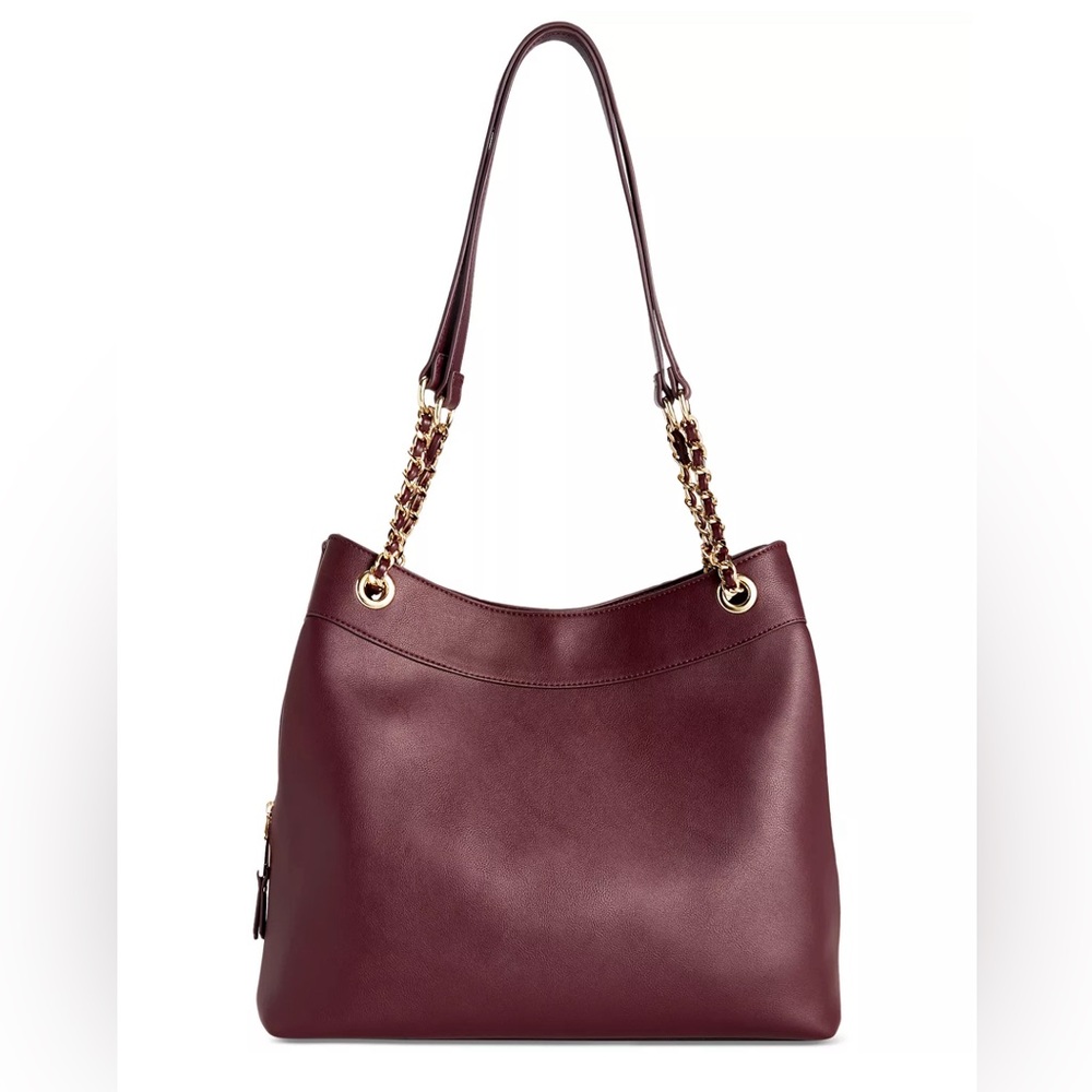 INC Trippii faux-leather chain strap women's tote shoulder bag
